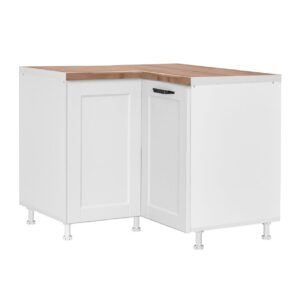 Επιδαπέδιο γωνιακό ντουλάπι σπαστό κουζίνας CONTEMPO DU 2K Λευκό 100/60x100/60x85εκ.