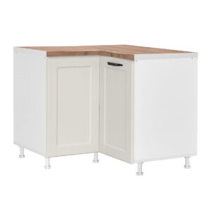 Επιδαπέδιο γωνιακό ντουλάπι σπαστό κουζίνας CONTEMPO DU 2K Μπεζ 100/60x100/60x85εκ.