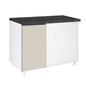 Επιδαπέδιο γωνιακό ντουλάπι κουζίνας LINA DU100 Μπεζ 100x60x85εκ.