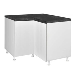 Επιδαπέδιο γωνιακό ντουλάπι σπαστό κουζίνας LINA DU 2K Λευκό 100/60x100/60x85εκ.