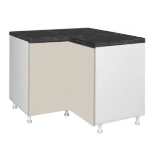 Επιδαπέδιο γωνιακό ντουλάπι σπαστό κουζίνας LINA DU 2K Μπεζ 100/60x100/60x85εκ.