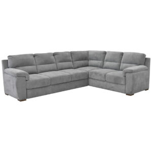 Γωνιακός καναπές με κρεβάτι QUEEN αριστερής φοράς γκρι 292x232x92