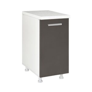 Επιδαπέδιο ντουλάπι κουζίνας In D40 K Γκρι ανθρακί 40x60x85εκ.