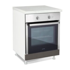 Επιδαπέδιο ντουλάπι εντοιχιζόμενης ηλεκτρικής κουζίνας In D60 R Γκρι ανθρακί 60x60x85εκ.