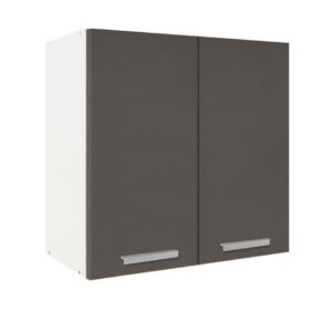 Επιτοίχιο ντουλάπι κουζίνας In V80 Γκρι ανθρακί 80x31x72εκ.