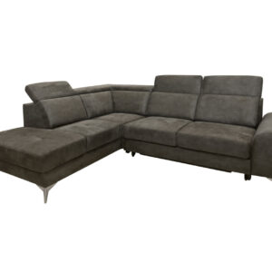 Γωνιακός καναπές με κρεβάτι Diego Γκρι Δεξιάς φορά 288x230x102εκ.