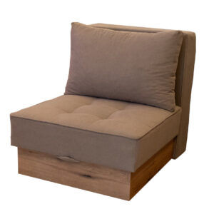 Πολυθρόνα κρεβάτι MD- San με αποθήκευση μπεζ 90x110x100