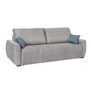 Τριθέσιος καναπές κρεβάτι με ανεξάρτητα ελατήρια και αποθήκευση Monaco Γκρι 246x112x76