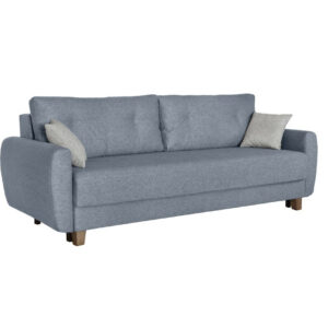Τριθέσιος καναπές κρεβάτι με ανεξάρτητα ελατήρια και αποθήκευση PERLA Lukka 74 236x98x78