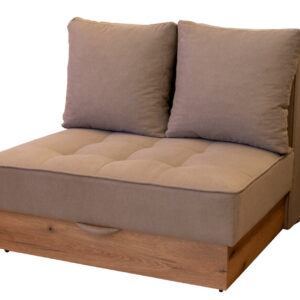 Διθέσιος καναπές κρεβάτι MD- San με αποθήκευση μπεζ 120x110x100