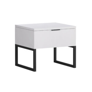 Κομοδίνο DREAM λευκό 45x40x40