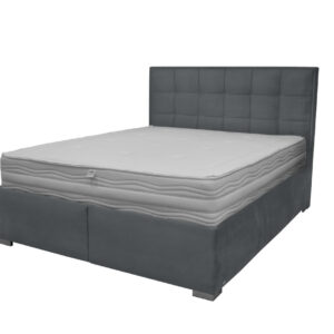 Κρεβάτι με αποθηκευτικό χώρο και σομιέ Cloud Γκρι 180x200