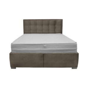 Κρεβάτι με αποθηκευτικό χώρο και σομιέ Cloud Καφέ 160x200