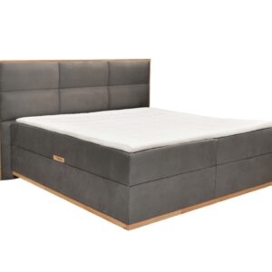 Κρεβάτι με αποθηκευτικό χώρο ανώστρωμα και στρώμα με ανεξάρτητα ελατήρια Magnum Γκρι 160x200