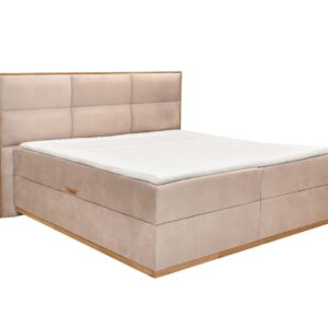 Κρεβάτι με αποθηκευτικό χώρο ανώστρωμα και στρώμα με ανεξάρτητα ελατήρια Magnum Μπεζ 180*200