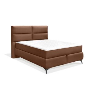 Κρεβάτι με αποθηκευτικό χώρο και στρώμα με ανεξάρτητα ελατήρια Eden κονιάκ 140×200