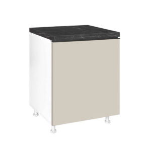 Επιδαπέδιο ντουλάπι με 1 πόρτα κουζίνας LINA D60 1V Μπεζ 60x60x85εκ.