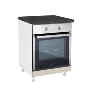 Επιδαπέδιο ντουλάπι εντοιχιζόμενης ηλεκτρικής κουζίνας Lina D60 R Μπεζ 60x60x85εκ.