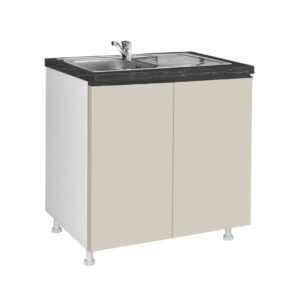 Επιδαπέδιο ντουλάπι νεροχύτη κουζίνας LINA D80 S Μπεζ 80x60x85εκ.