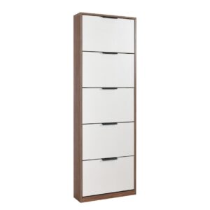 Παπουτσοθήκη 5V SMART καρυδί/ κασμίρ 60x18x195,8