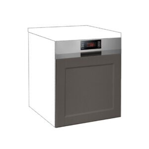 Μάσκα πλυντηρίου κουζίνας CONTEMPO Mask 60×60 Γκρι ανθρακί 60x1.9x60εκ.