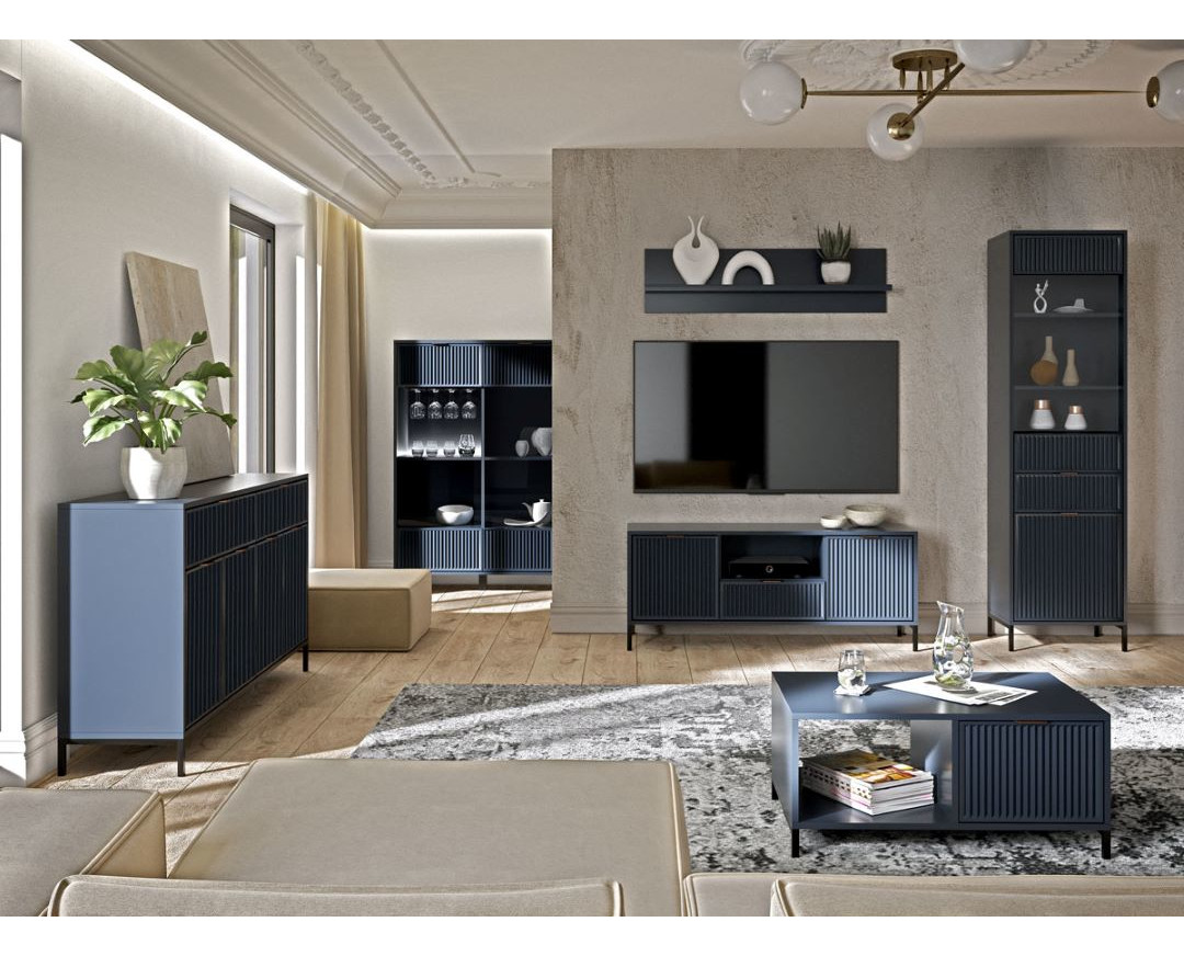 Έπιπλο TV LINKA 165 μπλε indigo 165x41x56 - Image 4