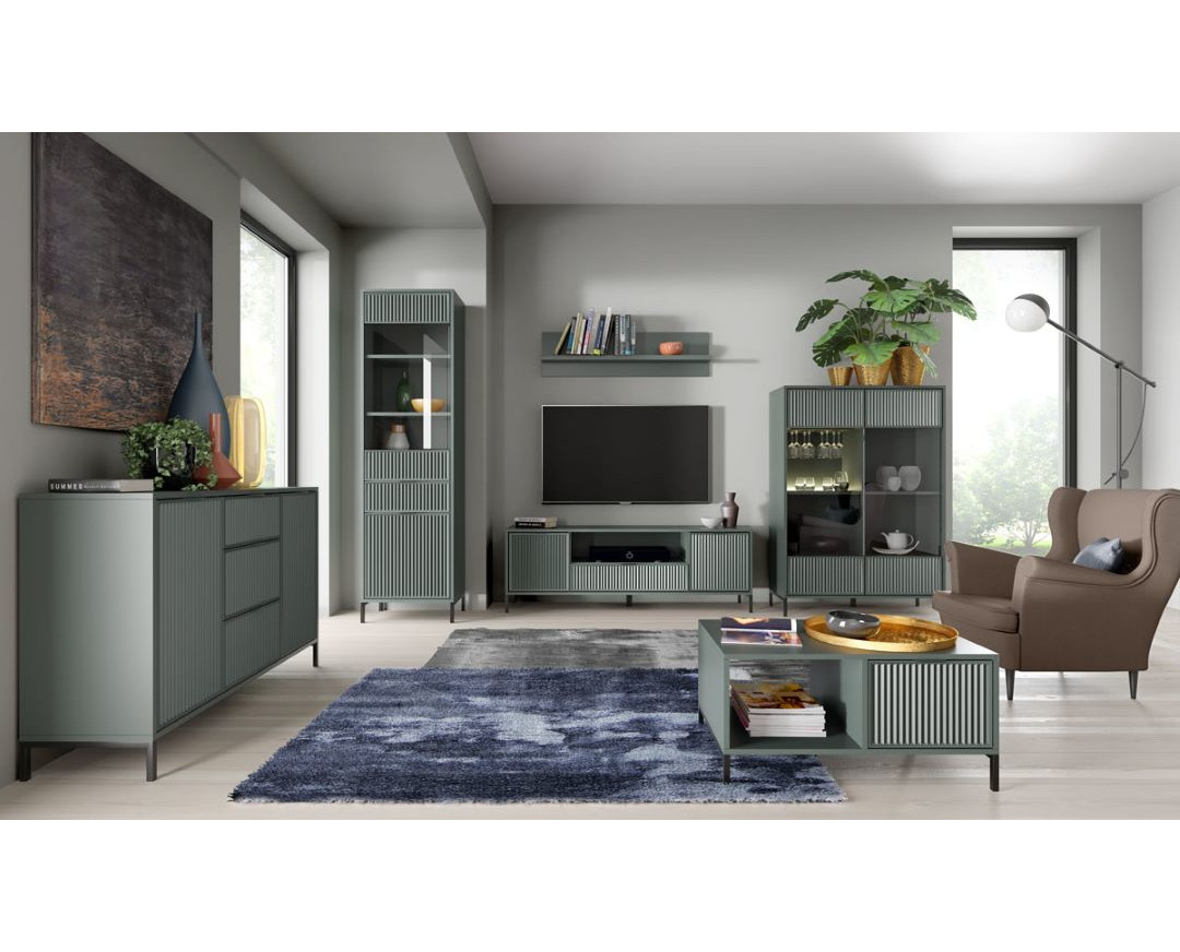 Έπιπλο TV LINKA 135 πράσινο 135x41x56 - Image 2
