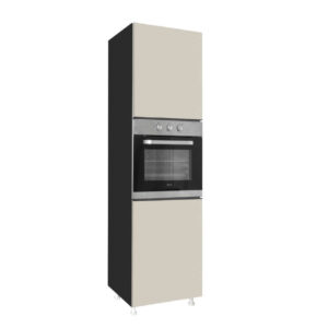 Επιδαπέδια στήλη εντοιχιζόμενου φούρνου κουζίνας LINA D60 RV Μπεζ 60x57x222εκ.