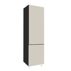 Επιδαπέδια στήλη εντοιχιζόμενου ψυγείου κουζίνας LINA FRIZ 2V Μπεζ 60x57x222εκ.