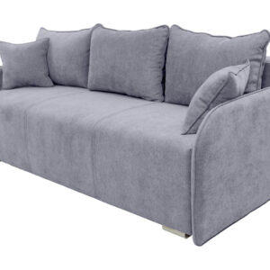 Τριθέσιος καναπές κρεβάτι με αποθήκευση MD- ΚΟΜΟ γκρι 205x96