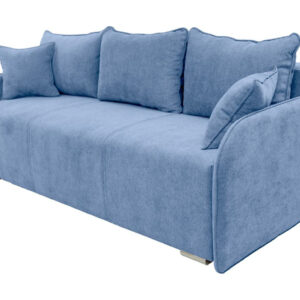 Τριθέσιος καναπές κρεβάτι με αποθήκευση MD- ΚΟΜΟ μπλε 205x96