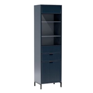 Βιτρίνα LINKA μπλε indigo 55x41x196