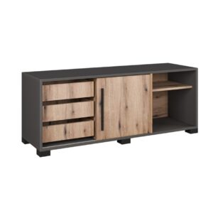 Κομότα- μπουφές γραφείου LEONIDAS 1V artisan/ γκρι